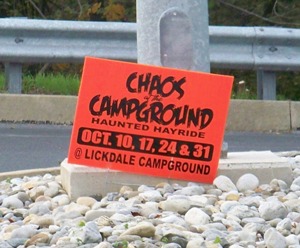 illegal roadside sign